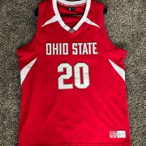 MENS OHIO STATE OSU BUCKEYES #20 BASKETBALL JERSEY SIZE XL